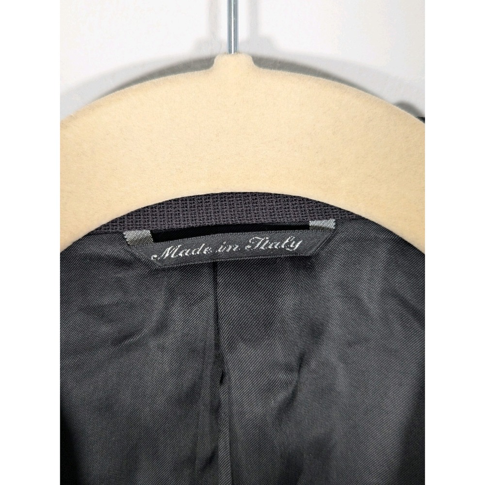 Canali proposta Mens 54R Wool Blazer Sport Jacket 2 Button Black - Picture 6 of 10